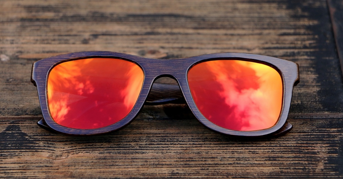 Holz Sonnenbrille - Klassiches Design - perfekt für Herren