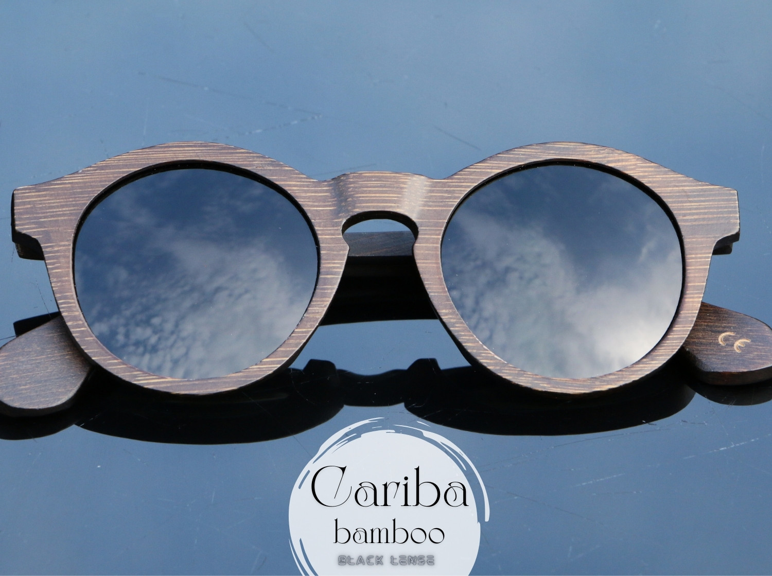 Cariba bamboo sunglsses brown - black polarized lenses