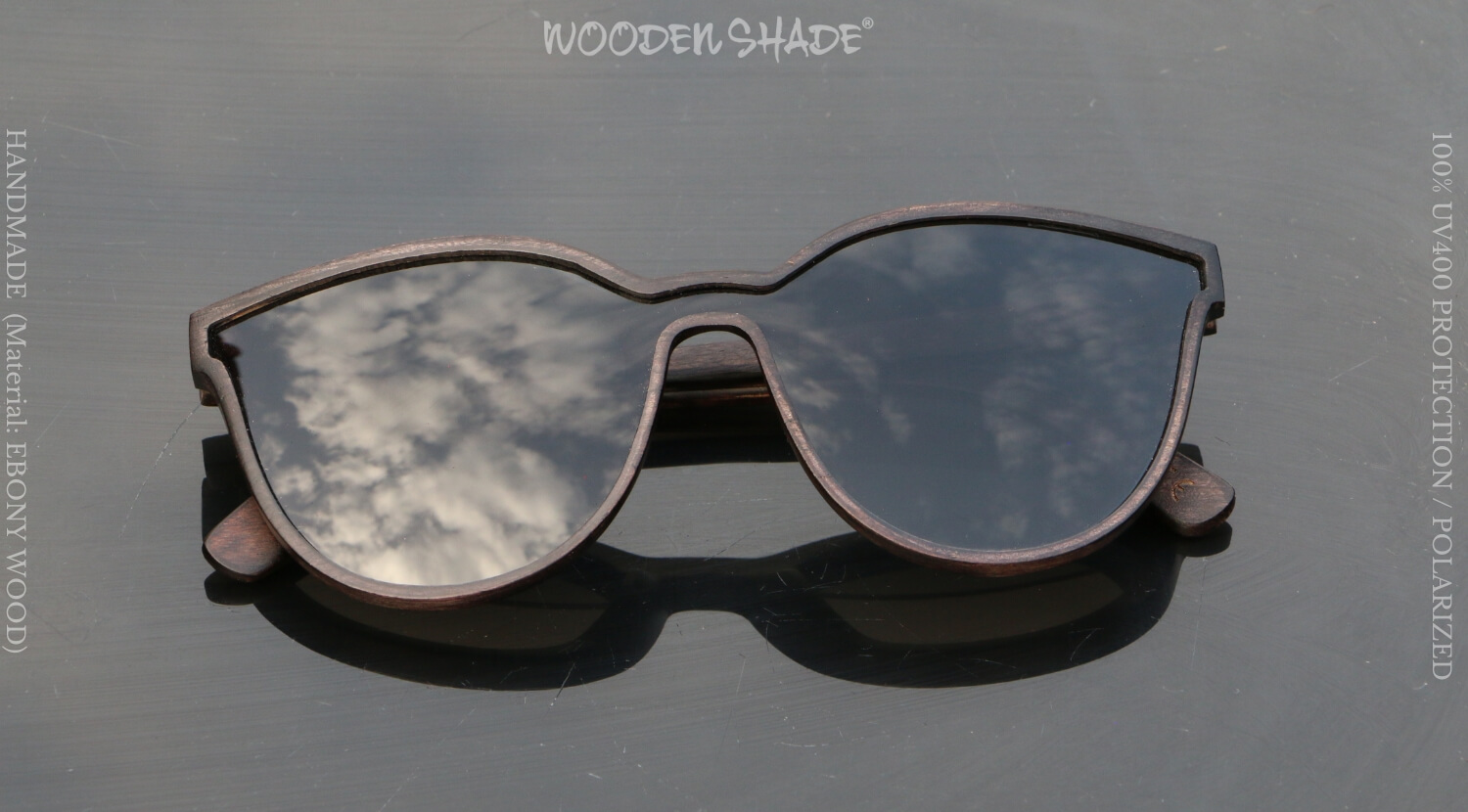 SIVA Cosmos Holz Sonnenbrille Damen Cateye Style